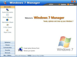 系統工具 Windows 7 Manager 4.1.3 改善.調整.清理的Windows 7