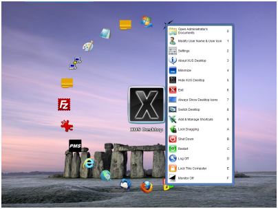 易於整理您的Windows桌面圖示 XUS Desktop Pro 2.0.87