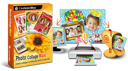 設計奇妙的照片 Photo Collage Max 2.1.6.2 具有廣泛模板.背景.框架
