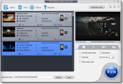 （快速視訊轉換器）WinX Mobile Video Converter 3.0.0 Build 05.24.2013