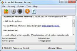 （密碼恢復工具）Accent RAR Password Recovery 3.0.48.2953